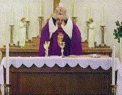 Fr. Noone at the Altar